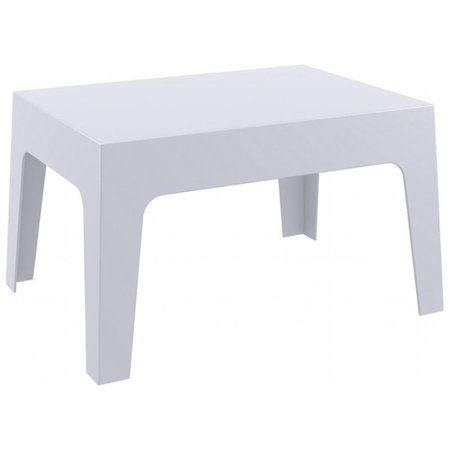 FINE-LINE Box Resin Outdoor Center Table Silver Gray FI2545596